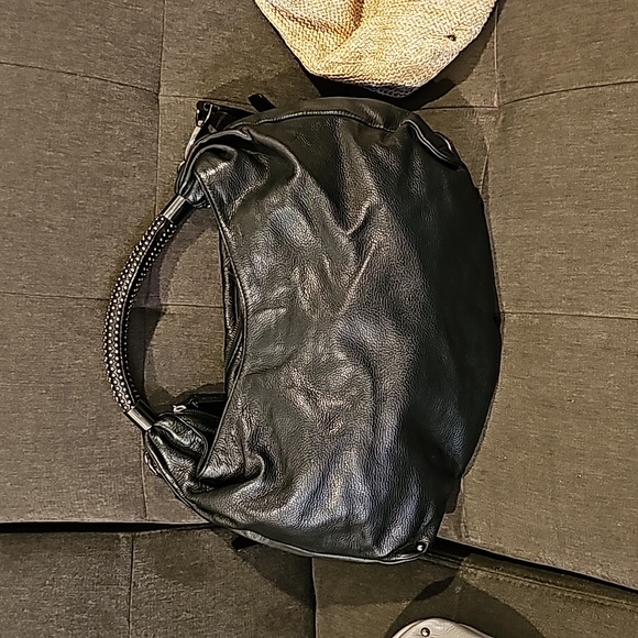 Kenneth Cole New York No Slouch Hobo NATURAL BLACK SANDSTONE - Picture 11 of 11